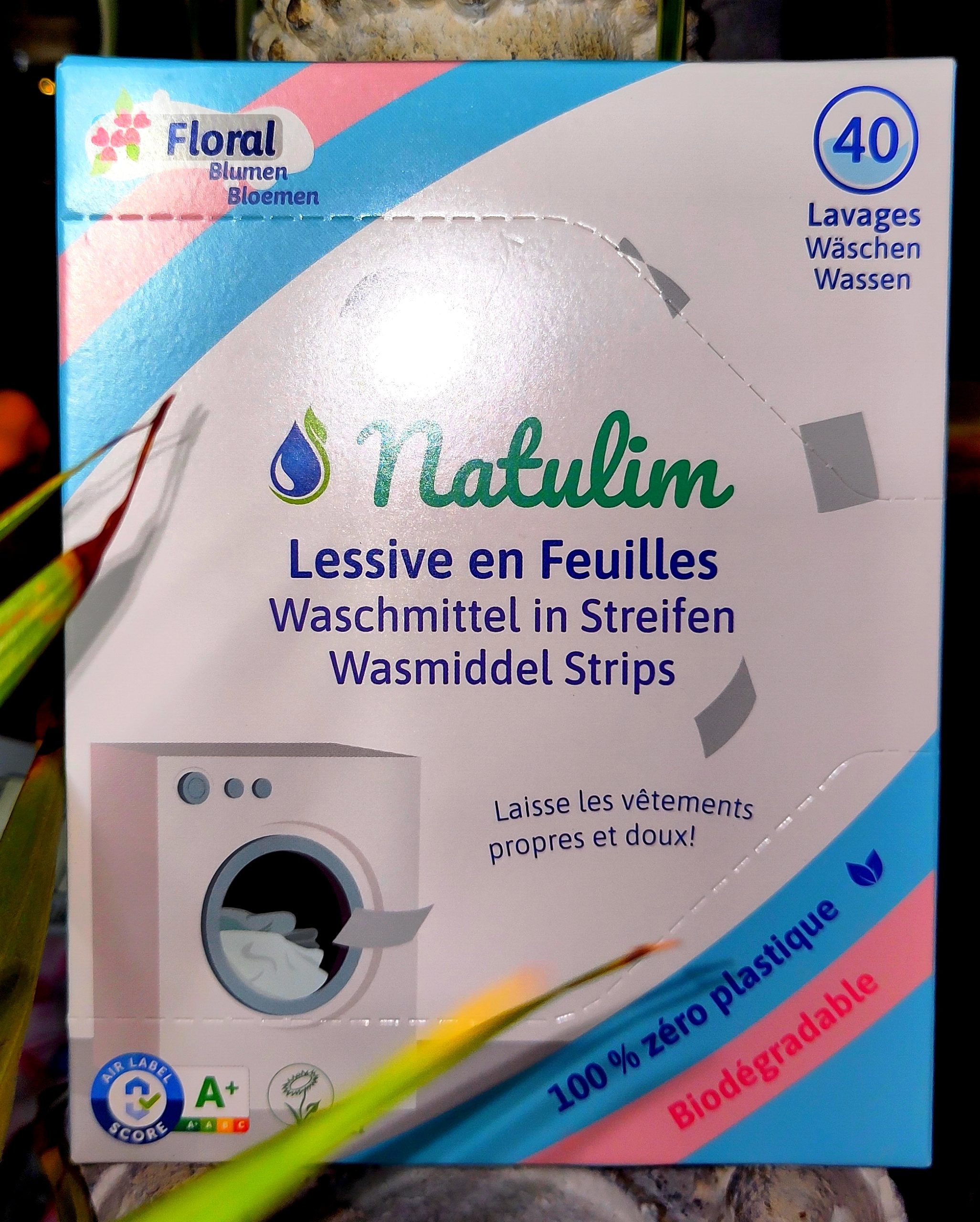Eco-Lessive en Feuilles parfum Floral – 40 Lavages