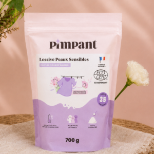 Lessive écologique en poudre (Pimpant) ou en feuilles (Natulim)