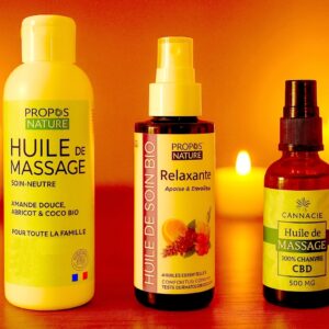 Huiles de massage 100% naturelle et Bio