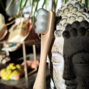 2x Brosse à dents en bambou « Douce et efficace » – ADULTE