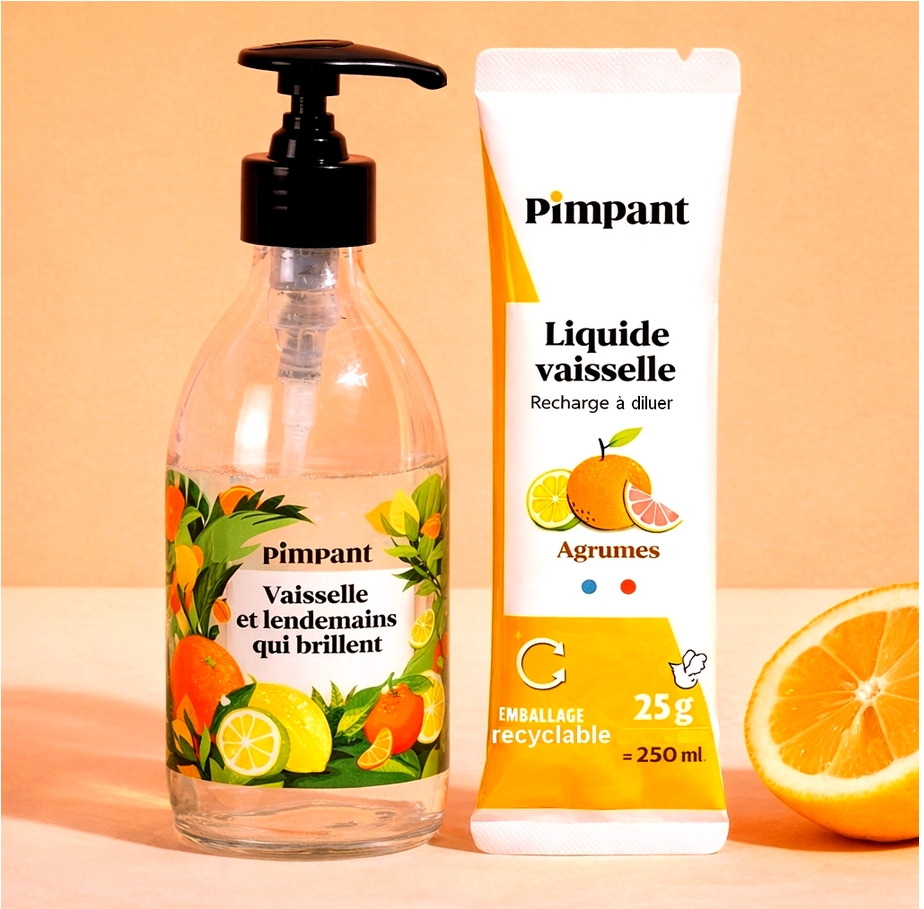Liquide Vaisselle en poudre à diluer - 250ml