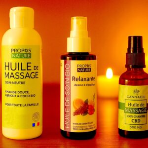 Huiles de massage 100% naturelle et biologique